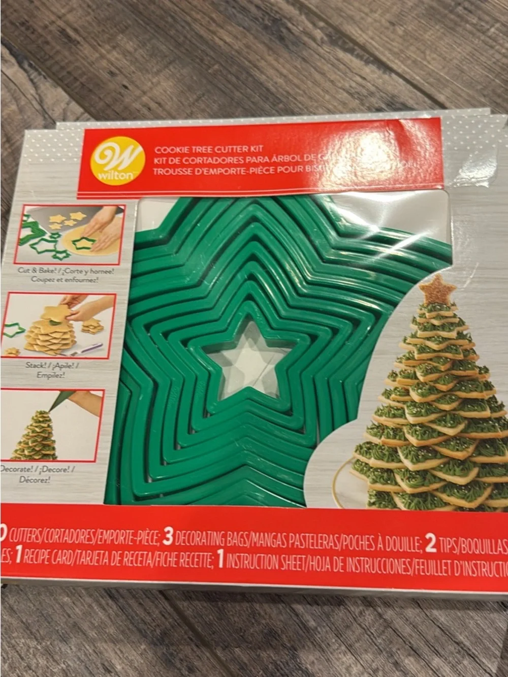 Wilton Green Star Cookie Cutter Nesting Set